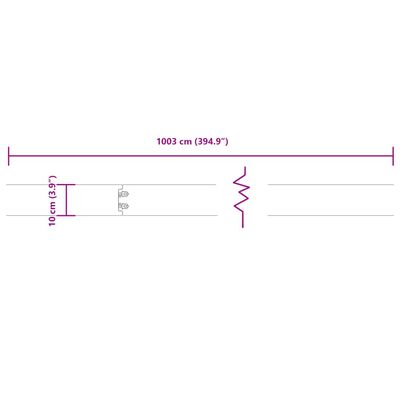 vidaXL Rasenkanten 10 Stk. 10x103 cm Flexibel Cortenstahl