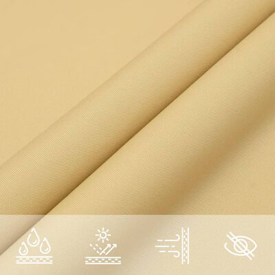 vidaXL Sonnensegel Sandfarbe 4,5x2,5 m 100% Polyester Oxford