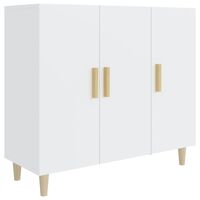 vidaXL Sideboard Weiß 90x34x80 cm Holzwerkstoff