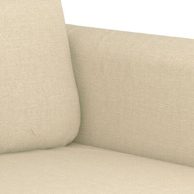 vidaXL 3-Sitzer-Sofa Creme 180 cm Stoff