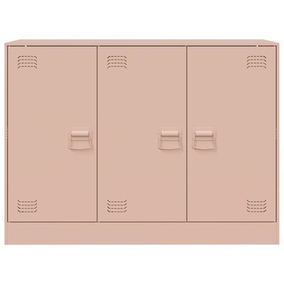 vidaXL Sideboard Rosa 99x39x73 cm Stahl