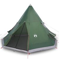 vidaXL Tipi-Campingzelt 4 Personen Grün Wasserdicht