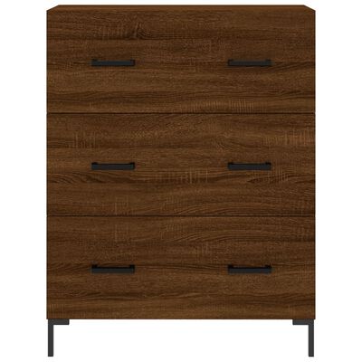 vidaXL Highboard Braun Eichen-Optik 69,5x34x180 cm Holzwerkstoff