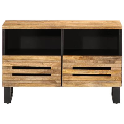 vidaXL TV-Schrank 70x34x46 cm Raues Massivholz Mango