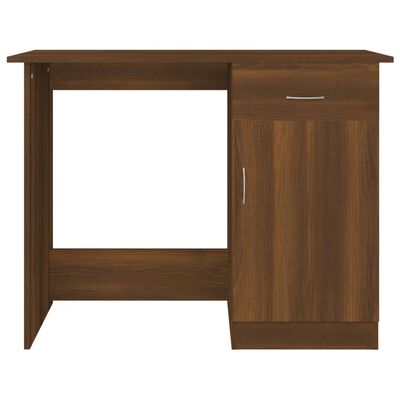 vidaXL Schreibtisch Braun Eichen-Optik 100x50x76 cm Holzwerkstoff