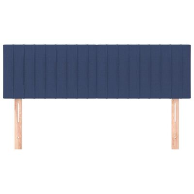 vidaXL Kopfteile 2 Stk. Blau 72x5x78/88 cm Stoff