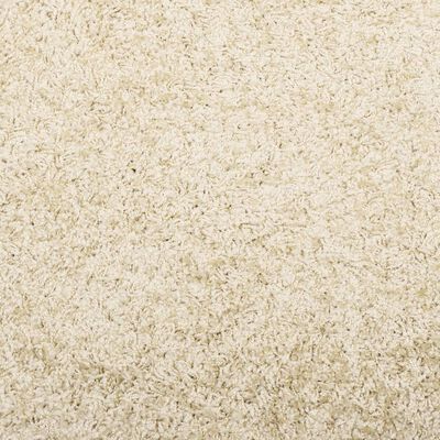 vidaXL Teppich Shaggy Hochflor Modern Golden Ø 80 cm