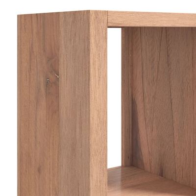 vidaXL Bücherregal 35x30x168 cm Massivholz Teak