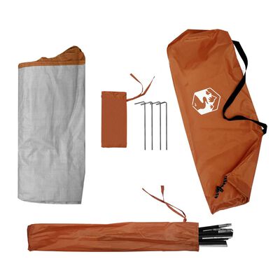 vidaXL Camping-Organizer-Zelt 9 Fächer Grau Orange Wasserdicht