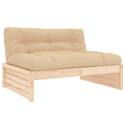 vidaXL 6-tlg. Garten-Lounge-Set mit Kissen Massivholz