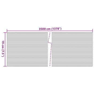 vidaXL Sichtschutzstreifen Steinoptik Grau 35x0,19 m PVC