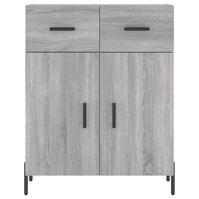 vidaXL Highboard Grau Sonoma 69,5x34x180 cm Holzwerkstoff