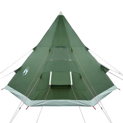 vidaXL Tipi-Campingzelt 4 Personen Grün Wasserdicht