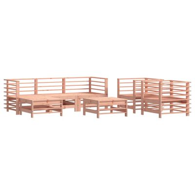 vidaXL 7-tlg. Garten-Lounge-Set mit Kissen Massivholz Douglasie