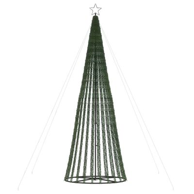 vidaXL Weihnachtsbaum Kegelform 688 LEDs Mehrfarbig 300 cm