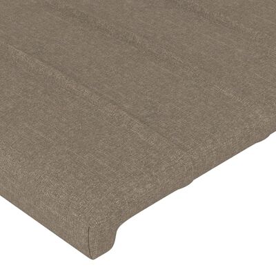 vidaXL LED Kopfteil Taupe 80x5x78/88 cm Stoff