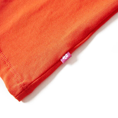 Kinder-Langarmshirt Dunkelorange 140