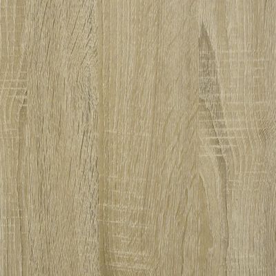 vidaXL Couchtisch Sonoma-Eiche 80x50x40 cm Holzwerkstoff und Eisen