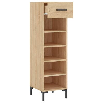 vidaXL Schuhschrank Sonoma-Eiche 30x35x105 cm Holzwerkstoff