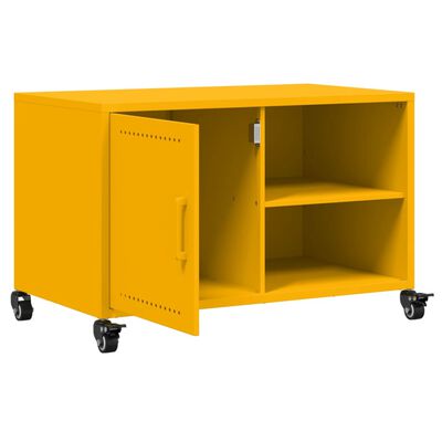 vidaXL TV-Schrank Senfgelb 68x39x43,5 cm Stahl