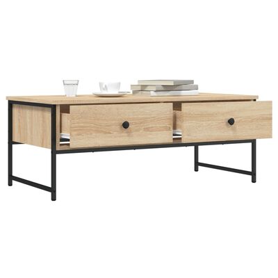 vidaXL Couchtisch Sonoma-Eiche 101x49x39,5 cm Holzwerkstoff