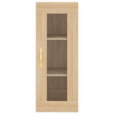 vidaXL Highboard Sonoma-Eiche 34,5x34x180 cm Holzwerkstoff