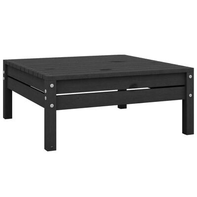 vidaXL 8-tlg. Garten-Lounge-Set Schwarz Massivholz Kiefer