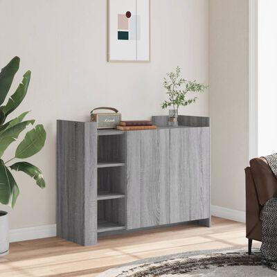 vidaXL Sideboard Grau Sonoma 100x35x75 cm Holzwerkstoff