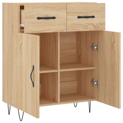 vidaXL Sideboard Sonoma-Eiche 69,5x34x90 cm Holzwerkstoff