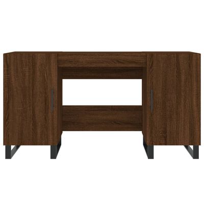 vidaXL Schreibtisch Braun Eichen-Optik 140x50x75 cm Holzwerkstoff