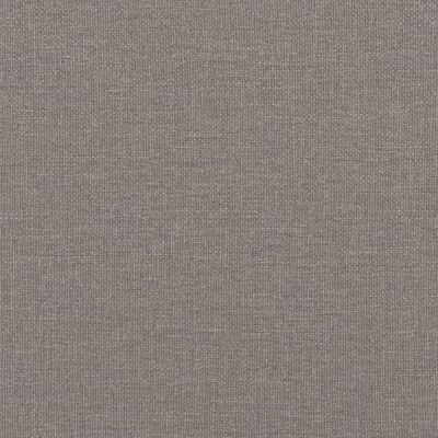 vidaXL Bettgestell mit Kopfteil Taupe 100x200 cm Stoff