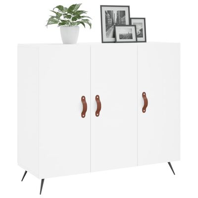 vidaXL Sideboard Weiß 90x34x80 cm Holzwerkstoff