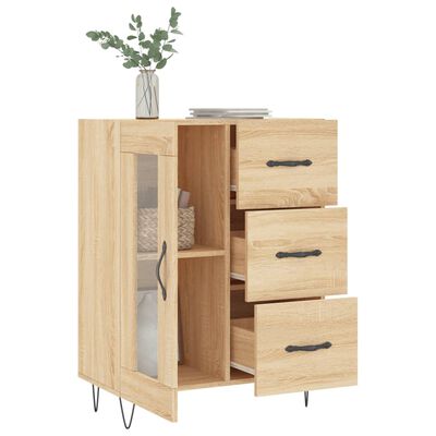 vidaXL Sideboard Sonoma-Eiche 69,5x34x90 cm Holzwerkstoff