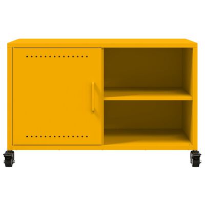 vidaXL TV-Schrank Senfgelb 68x39x43,5 cm Stahl