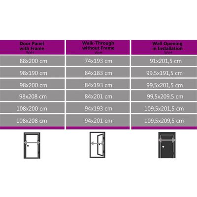 vidaXL Haustür Anthrazit 108x208 cm PVC