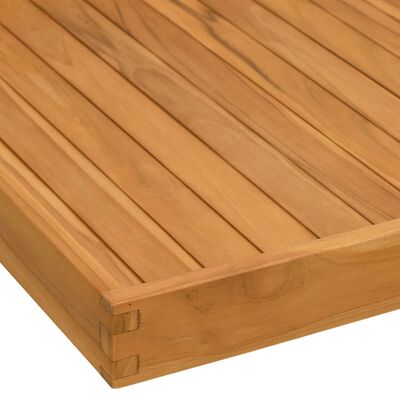 vidaXL Serviertablett 70x70 cm Massivholz Teak