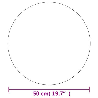 vidaXL Wandspiegel 50 cm Rund Glas