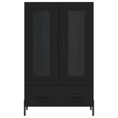 vidaXL Highboard Schwarz 69,5x31x115 cm Holzwerkstoff