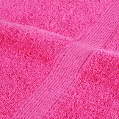 vidaXL Premium-Handtücher SOLUND 10 Stk. Rosa 100x200 cm 600 g/m²