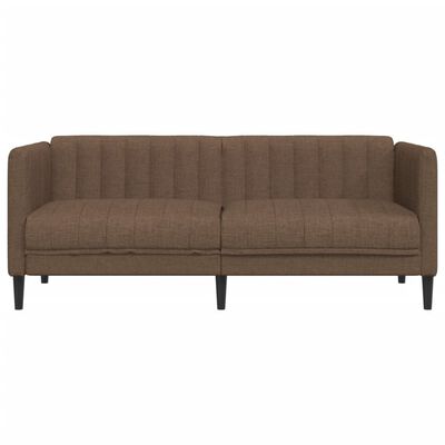 vidaXL 2-Sitzer Sofa Braun Kunstleder Wildleder-Optik