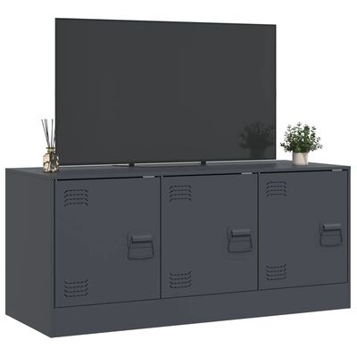 vidaXL TV-Schrank Anthrazit 99x39x44 cm Stahl