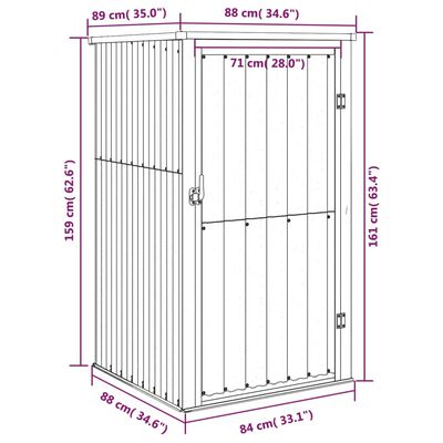 vidaXL Gerätehaus Anthrazit 88x89x161 cm Verzinkter Stahl