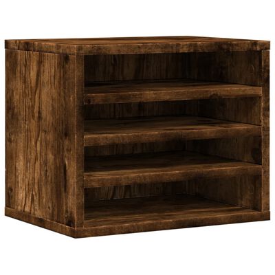 vidaXL Schreibtisch-Organizer Räuchereiche 36x26x29,5 cm Holzwerkstoff