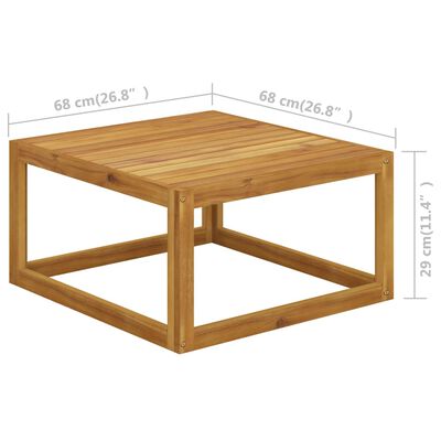 vidaXL 5-tlg. Garten-Lounge-Set mit Auflagen Massivholz Akazie