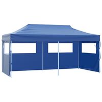 vidaXL Pop-Up-Partyzelt Faltbar Blau 3×6 m