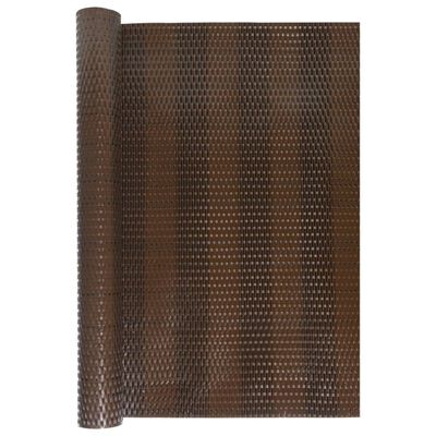 vidaXL Balkon-Sichtschutz Braun und Schwarz 600x100 cm Poly Rattan