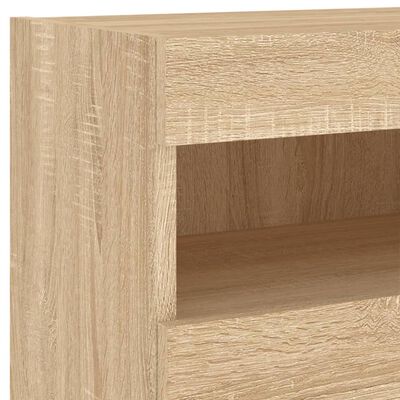 vidaXL TV-Wandschrank mit LED-Leuchten Sonoma-Eiche 40x30x40 cm