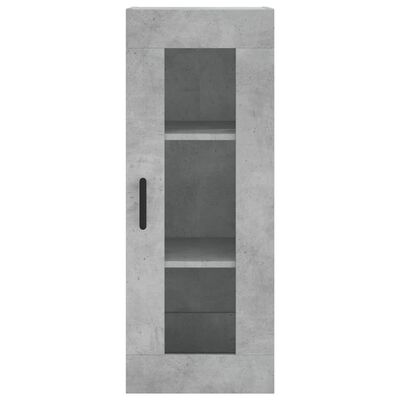 vidaXL Wandschrank Betongrau 34,5x34x90 cm