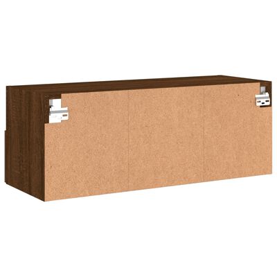 vidaXL TV-Wandschrank Braun Eiche-Optik 80x30x30 cm Holzwerkstoff