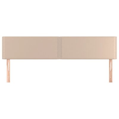 vidaXL Kopfteile 2 Stk. Cappuccino-Braun 100x5x78/88 cm Kunstleder